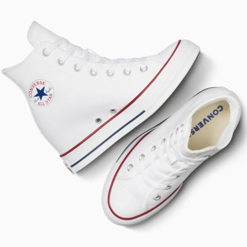 CONVERSE Platform Wedge Hidden Heel Women's Chuck Taylor All Star Sneaker White